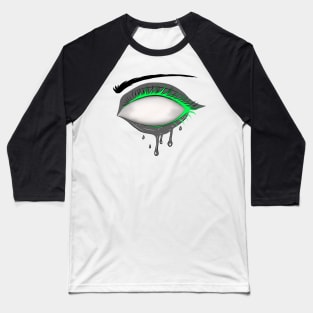 Neon Psychedelic Slime Eye Baseball T-Shirt